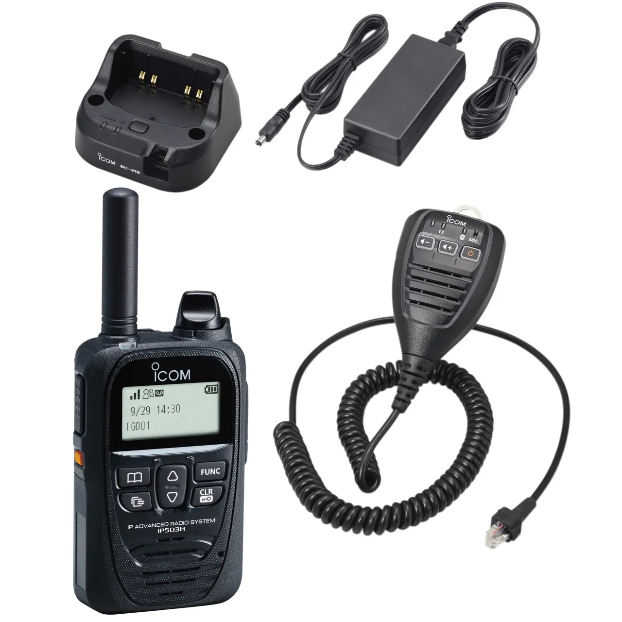 Portatif LTE ICOM IP503H en pack base